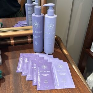 Innersense Bright & Balanced Purple Toning Duo. 10 ounces each. Plus 5 samples